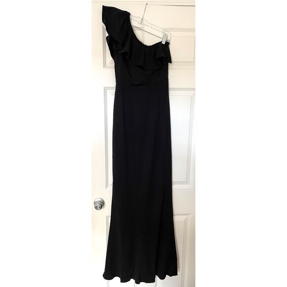 Show Me Your Mumu Floretine Maxi One Strap Maxi Dress Black Size Medium NEW - Picture 3 of 9